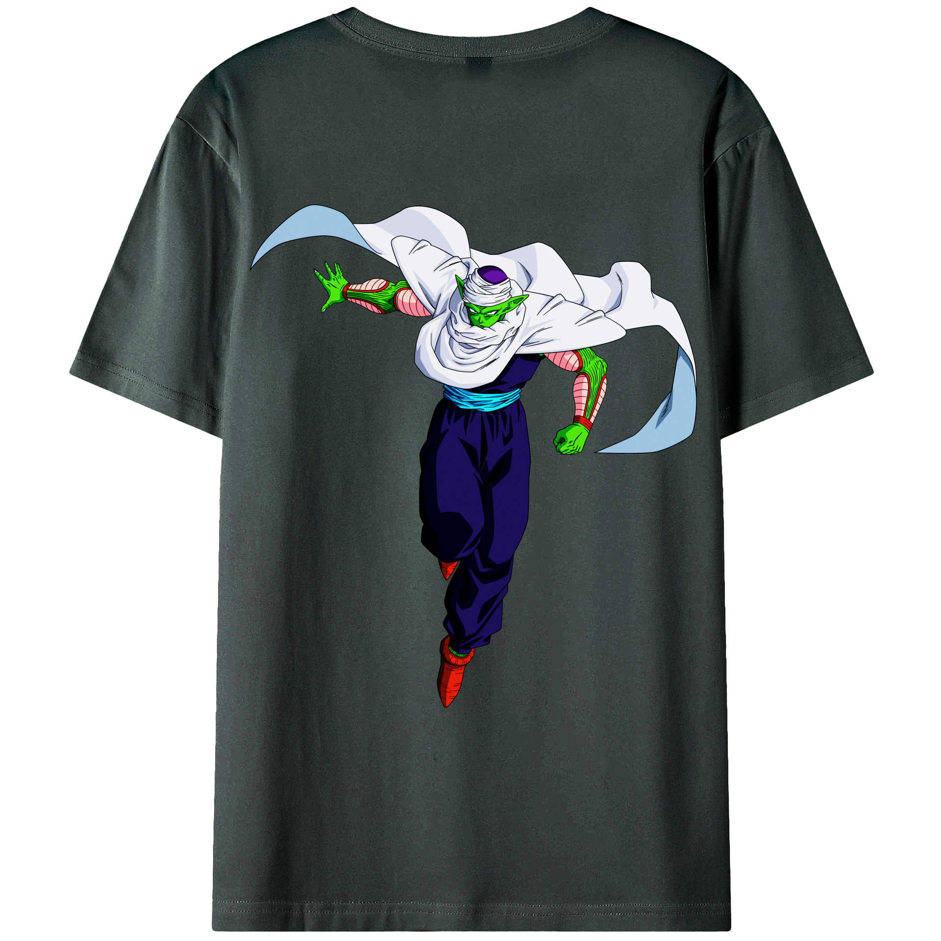 （画像用） ドラゴンボール ピッコロ DRAGON BALL Piccolo 綿100％ メンズ半袖Tシャツ（バックプリント） 通気性
